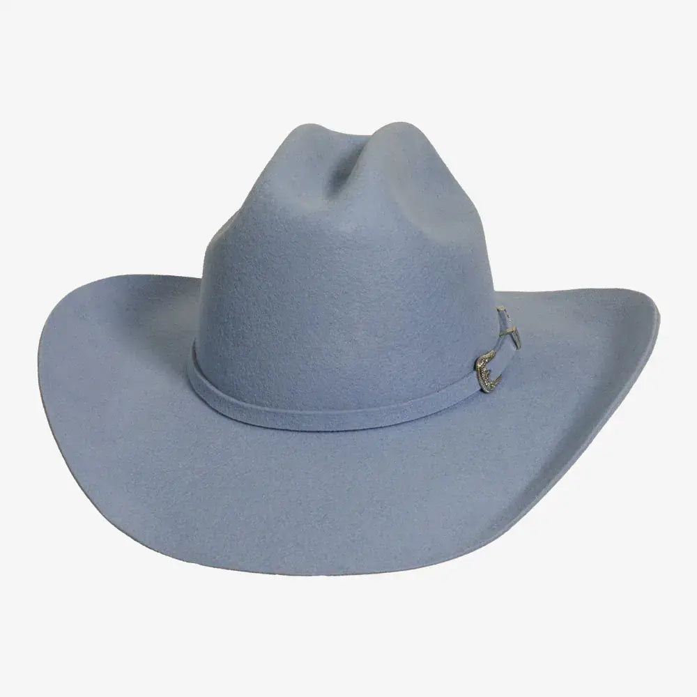 Women's 100% Wool Felt Western Cowboy Hat - Style Cattleman