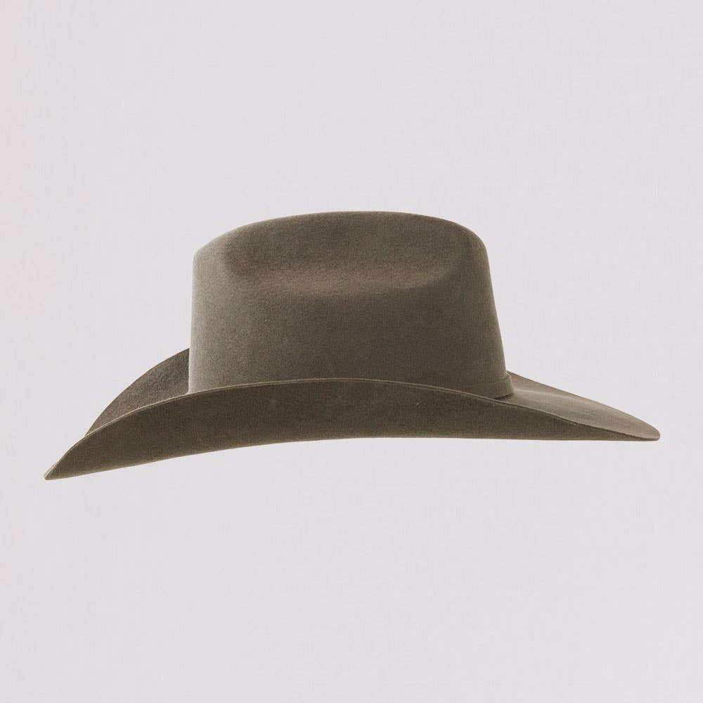 Women's 100% Wool Felt Western Cowboy Hat - Style Cattleman