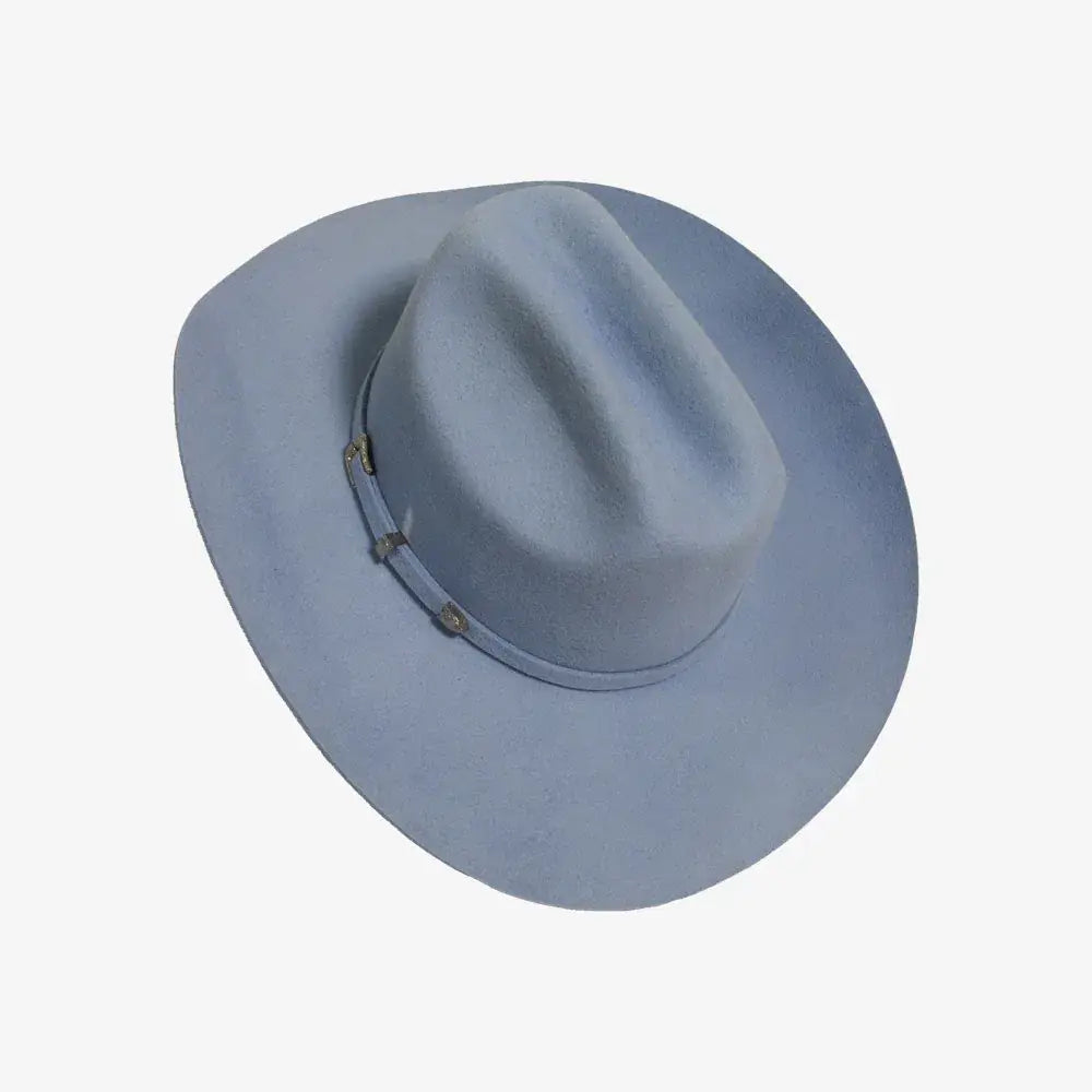 Women's 100% Wool Felt Western Cowboy Hat - Style Cattleman