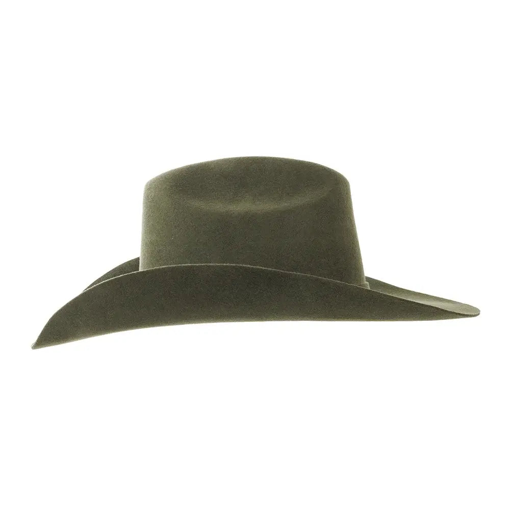 Women's 100% Wool Felt Western Cowboy Hat - Style Cattleman