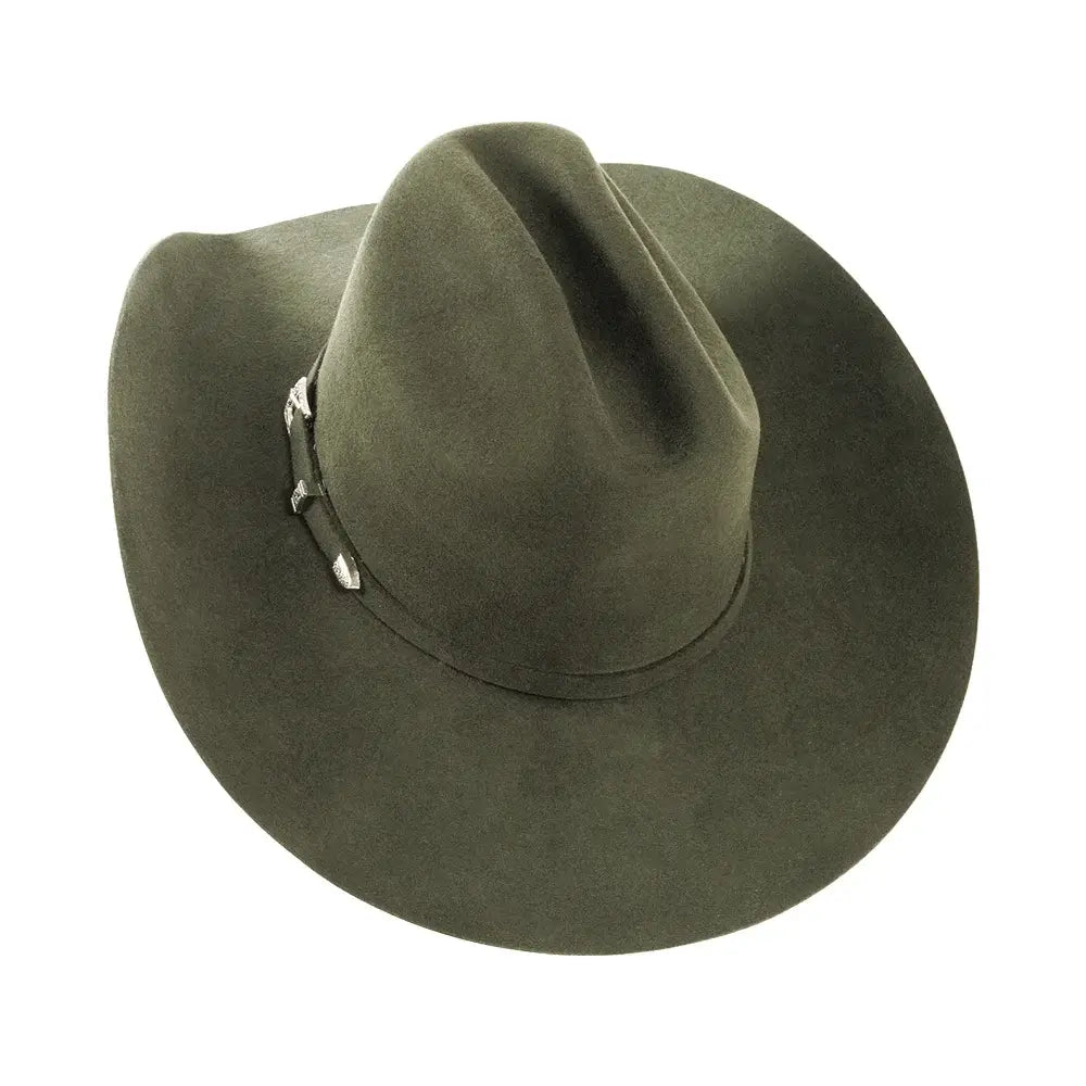 Women's 100% Wool Felt Western Cowboy Hat - Style Cattleman