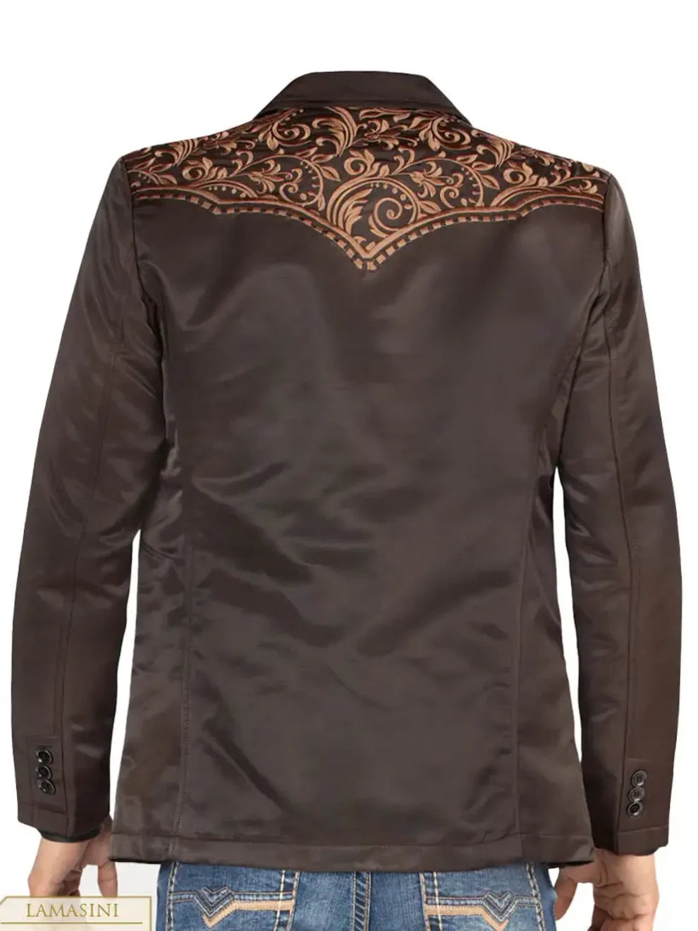 Men's Embroidered Western Blazer - Lamasini 506