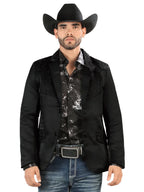 Men's Embroidered Western Blazer - Lamasini 3404