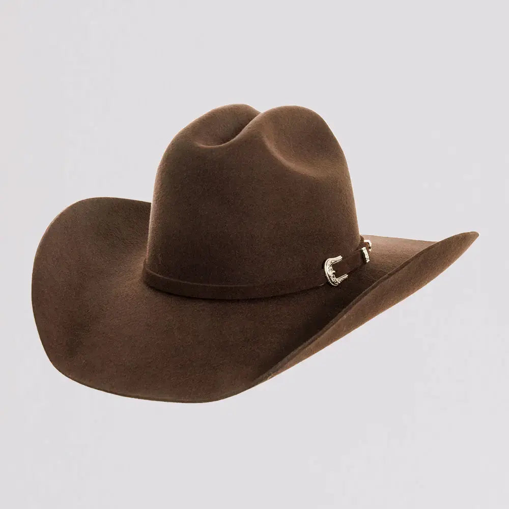 Women's 100% Wool Felt Western Cowboy Hat - Style Cattleman