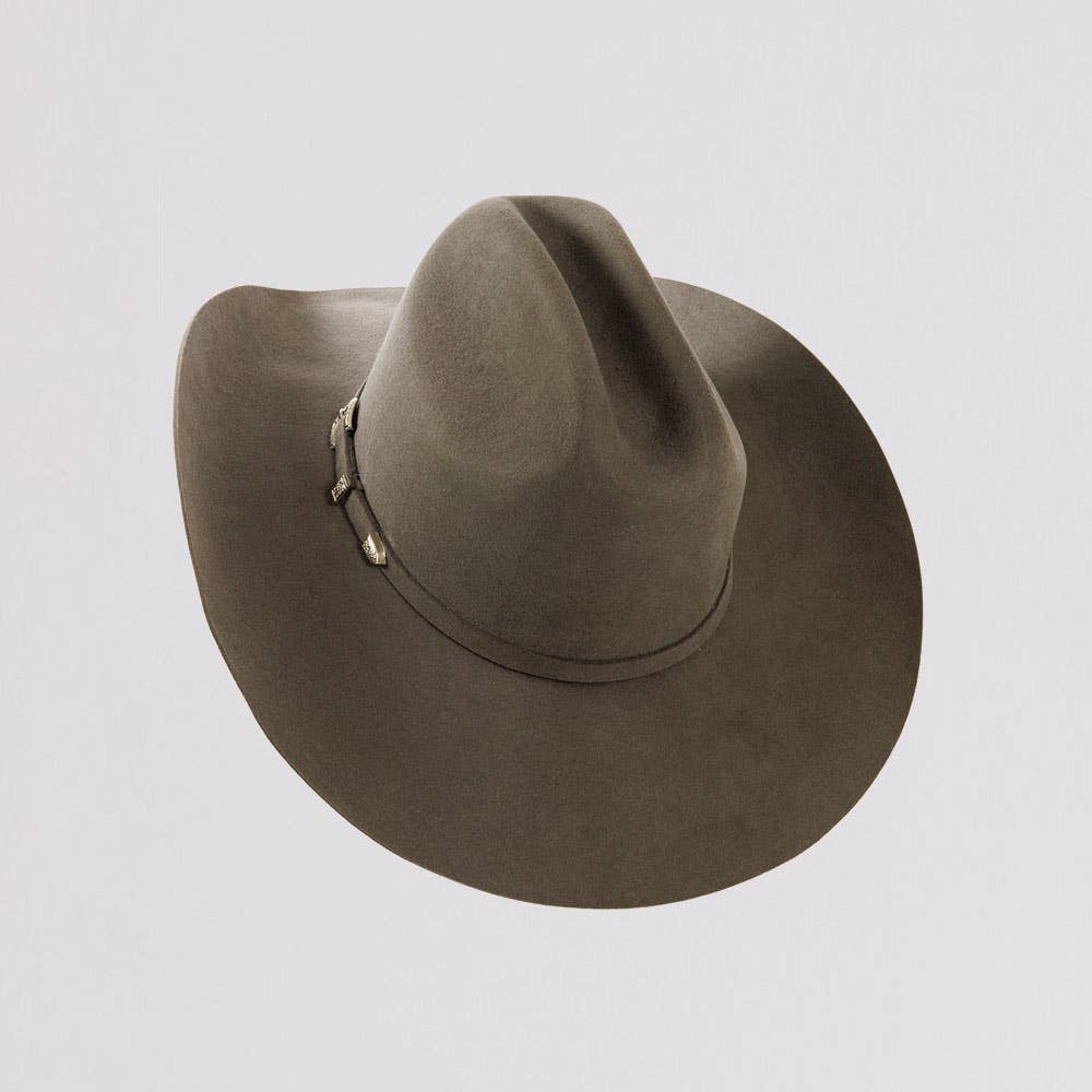 Women's 100% Wool Felt Western Cowboy Hat - Style Cattleman