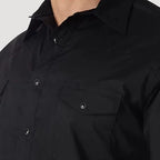 Black Pearl Snap Western Shirt | Wrangler Mens