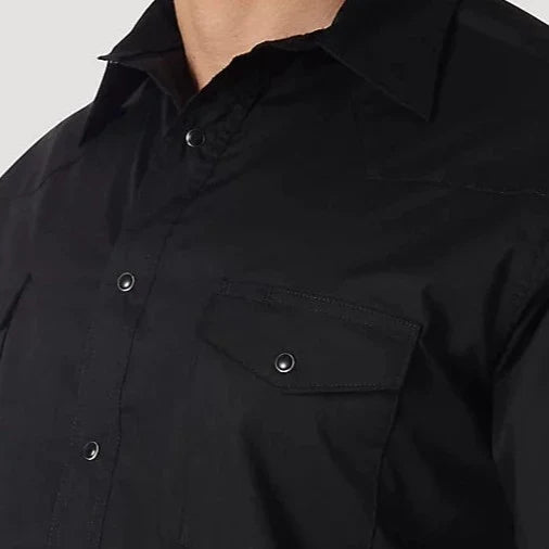 Black Pearl Snap Western Shirt | Wrangler Mens