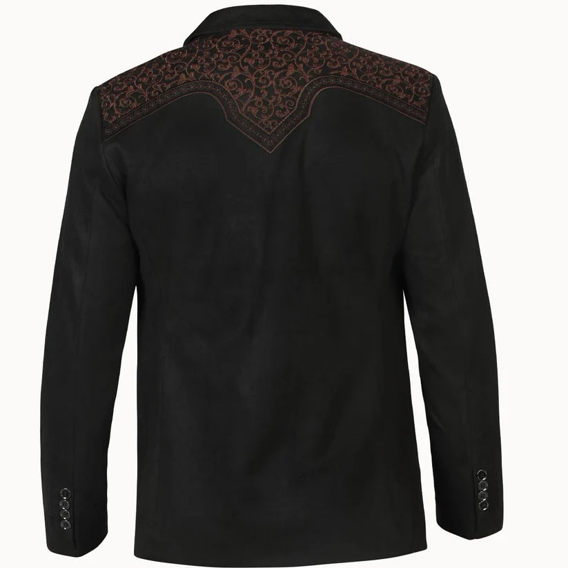 Montero Men's Western Embroidery Faux Suede Blazer - Montero (MT2182)