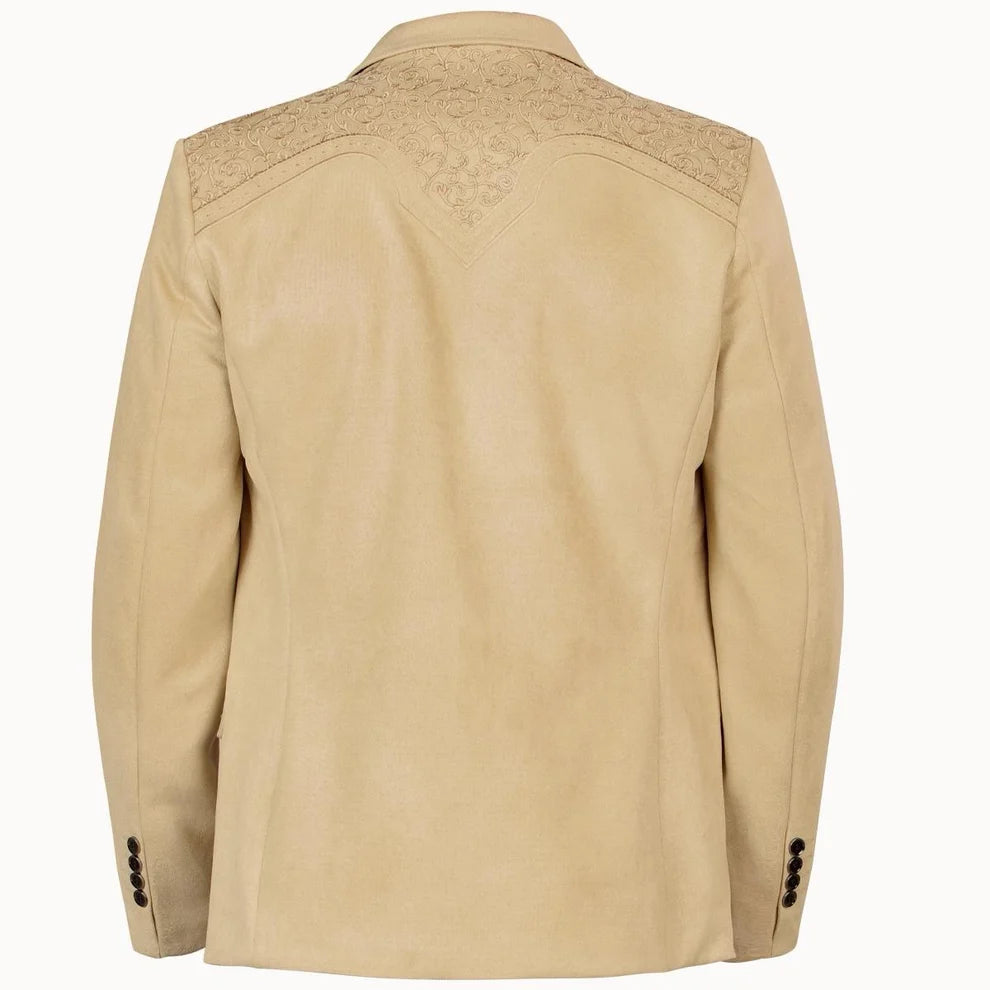 Montero Men's Western Embroidery Faux Suede Blazer - Montero (MT2182)