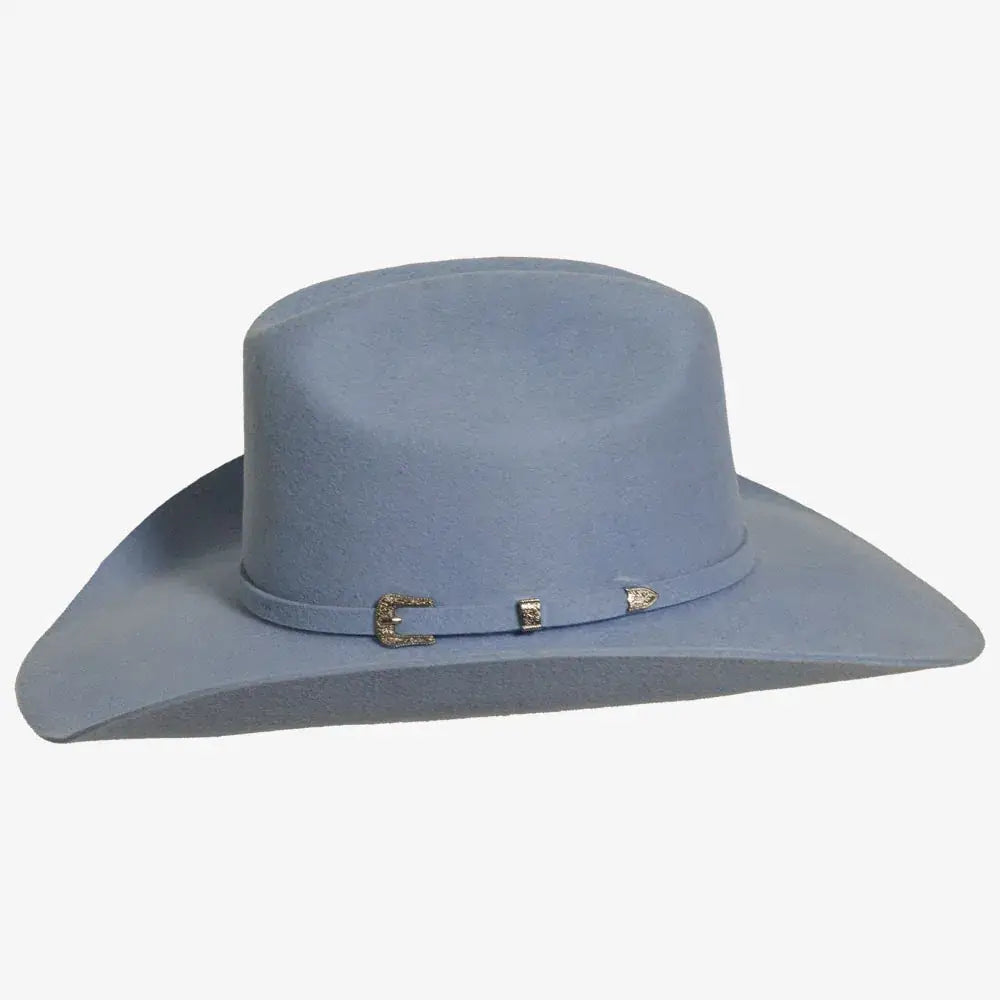 Women's 100% Wool Felt Western Cowboy Hat - Style Cattleman