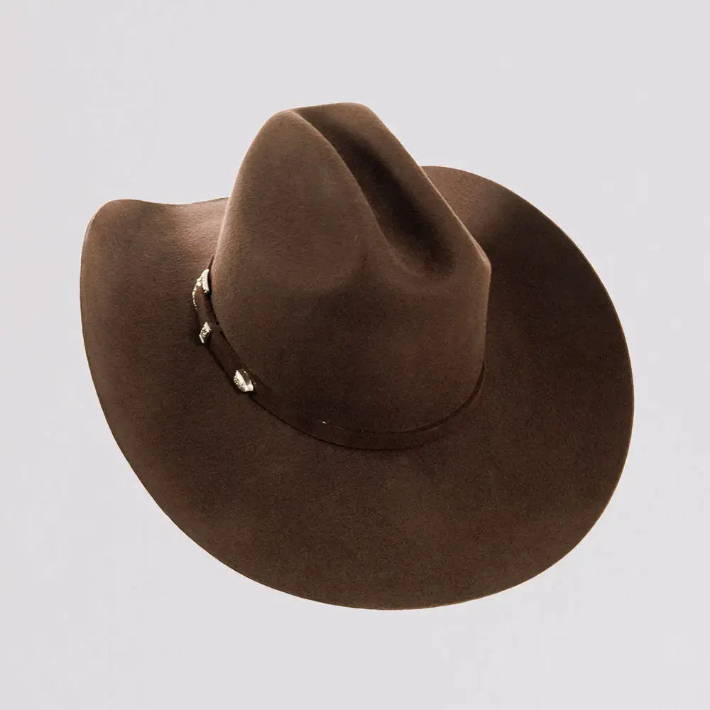 Women's 100% Wool Felt Western Cowboy Hat - Style Cattleman