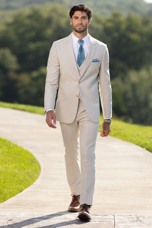 Tan Performance Wedding 3-Piece Suit - Michael Kors 272